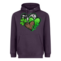Plum St. Patrick's Day hearts Heavyweight Hoodie - Jasminsmagicworld