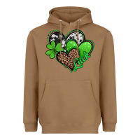 Toasted Coconut St. Patrick's Day hearts Heavyweight Hoodie - Jasminsmagicworld