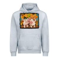 Heather Grey fall pigs Urban Hoodie - Jasminsmagicworld
