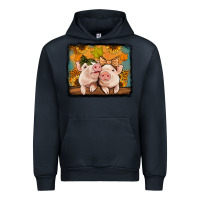 Navy fall pigs Urban Hoodie - Jasminsmagicworld