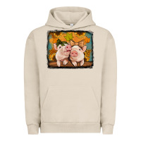 Pigment French Oak fall pigs Urban Hoodie - Jasminsmagicworld