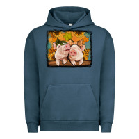 Pigment Midnight Navy fall pigs Urban Hoodie - Jasminsmagicworld