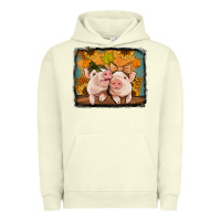 Pigment Pistachio fall pigs Urban Hoodie - Jasminsmagicworld
