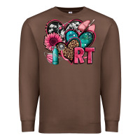 Chestnut rt respiratory therapist hearts Premium Sweatshirt - Jasminsmagicworld