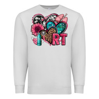 Dove Grey rt respiratory therapist hearts Premium Sweatshirt - Jasminsmagicworld