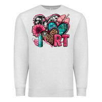 Oatmeal Heather rt respiratory therapist hearts Premium Sweatshirt - Jasminsmagicworld