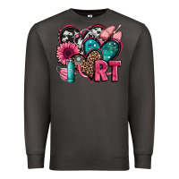 Smoke rt respiratory therapist hearts Premium Sweatshirt - Jasminsmagicworld