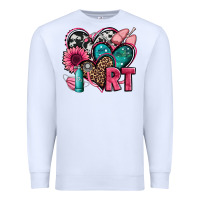 White rt respiratory therapist hearts Premium Sweatshirt - Jasminsmagicworld