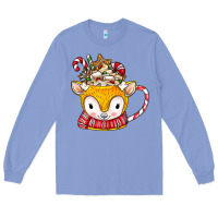 Colony Blue coffee cups animal Long Sleeve Tee - CowhideDigitalArt