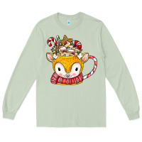 Matcha coffee cups animal Long Sleeve Tee - CowhideDigitalArt