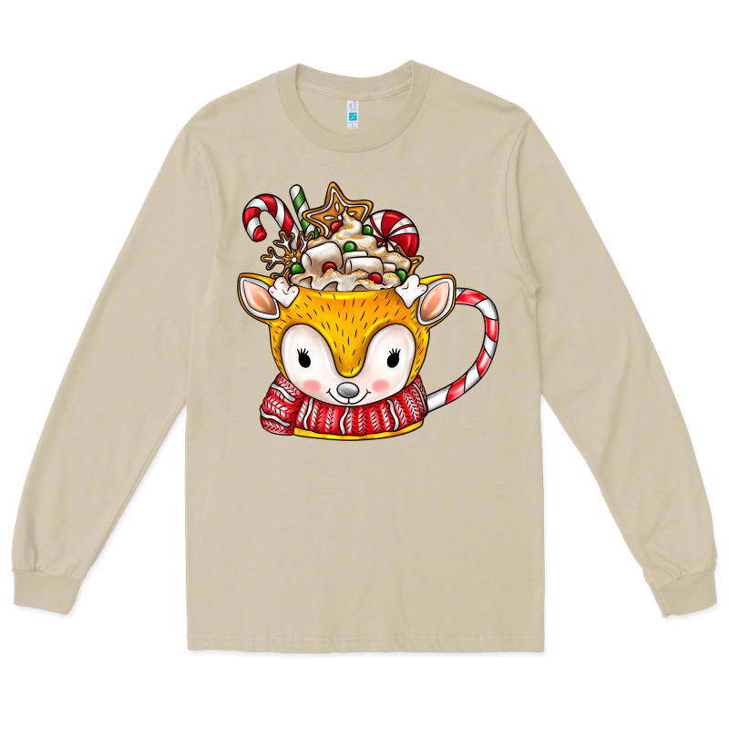 Coffee Cups Animal Long Sleeve Tee by CowhideDigitalArt | Teevron