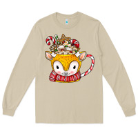 Mushroom coffee cups animal Long Sleeve Tee - CowhideDigitalArt