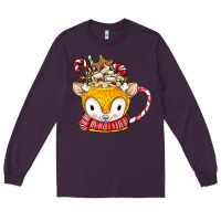 Plum coffee cups animal Long Sleeve Tee - CowhideDigitalArt