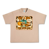 Burro just a girl who loves fall cowhide background Urban Heavy Tee - Jasminsmagicworld