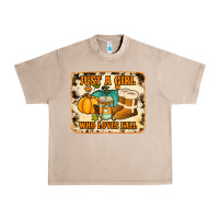 French Oak just a girl who loves fall cowhide background Urban Heavy Tee - Jasminsmagicworld