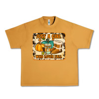 Peanut Butter just a girl who loves fall cowhide background Urban Heavy Tee - Jasminsmagicworld