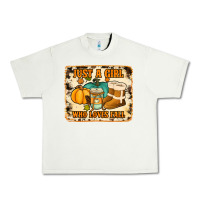 Pistachio just a girl who loves fall cowhide background Urban Heavy Tee - Jasminsmagicworld
