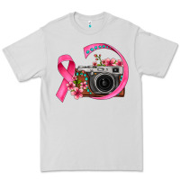 Dove Grey floral cancer ribbon vintage camera Premium Tee - FaDigitalArtStudio