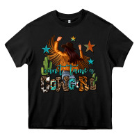 Black can't tame a cowgirl Heavy Core Tee - OliviaCreatesArt