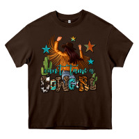 Chocolate Brown can't tame a cowgirl Heavy Core Tee - OliviaCreatesArt
