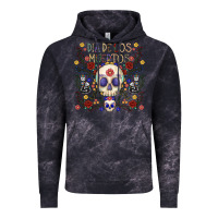 Cloud Black dia de los muertos Vintage Hoodie - CowhideDigitalArt