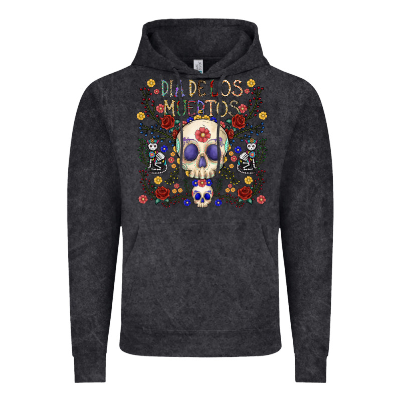 Dia De Los Muertos Vintage Hoodie by CowhideDigitalArt | Teevron