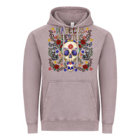 Vintage Zinc dia de los muertos Vintage Hoodie - CowhideDigitalArt
