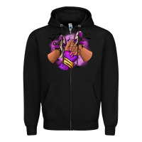 Black Halloween afro sneakers Zipper Hoodie - RanaPortraitStore