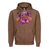 Chestnut Halloween afro sneakers Zipper Hoodie - RanaPortraitStore