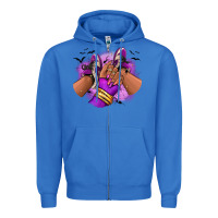 True Royal Halloween afro sneakers Zipper Hoodie - RanaPortraitStore