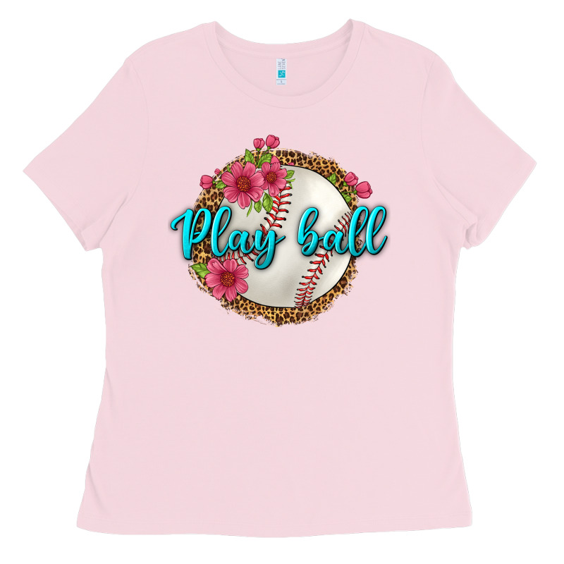 Play Ball Baseball Ladies Tee by BundleAndBundleShop | Teevron