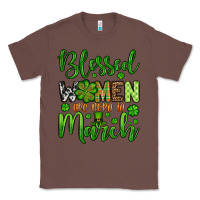 Chestnut St. Patrick's Blessed women are born in March Classic Tee - OliviaCreatesArt