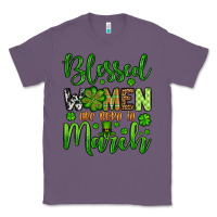Lavender St. Patrick's Blessed women are born in March Classic Tee - OliviaCreatesArt