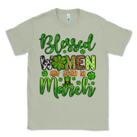 Matcha St. Patrick's Blessed women are born in March Classic Tee - OliviaCreatesArt