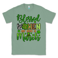 Sage St. Patrick's Blessed women are born in March Classic Tee - OliviaCreatesArt