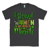 Smoke St. Patrick's Blessed women are born in March Classic Tee - OliviaCreatesArt