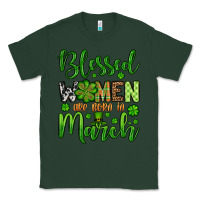 Sports Green St. Patrick's Blessed women are born in March Classic Tee - OliviaCreatesArt