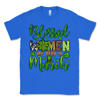 True Royal St. Patrick's Blessed women are born in March Classic Tee - OliviaCreatesArt