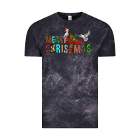 Cloud Black Merry christmas cross Vintage Tee - FaDigitalArtStudio