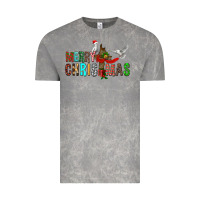 Cloud Rock Merry christmas cross Vintage Tee - FaDigitalArtStudio