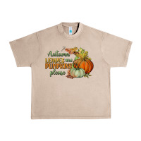 French Oak autumn leaves and pumpkins please Urban Heavy Tee - BundleAndBundleShop