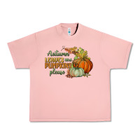 Salmon autumn leaves and pumpkins please Urban Heavy Tee - BundleAndBundleShop