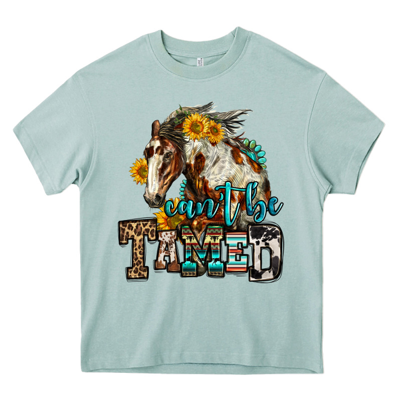 Can't Be Tamed Horse Heavy Core Tee by OliviaCreatesArt | Teevron