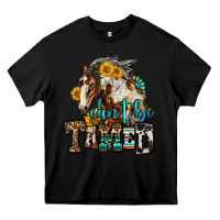 Black can't be tamed horse Heavy Core Tee - OliviaCreatesArt