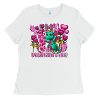 White my first valentine's day dragon Ladies Tee - FaDigitalArtStudio