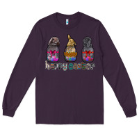 Plum Happy Easter Long Sleeve Tee - CowhideDigitalArt