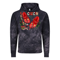 Cloud Black christmas crocin around the tree Vintage Hoodie - CowhideDigitalArt