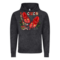 Vintage Black christmas crocin around the tree Vintage Hoodie - CowhideDigitalArt