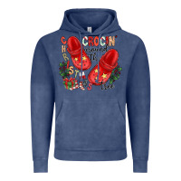 Vintage Denim christmas crocin around the tree Vintage Hoodie - CowhideDigitalArt