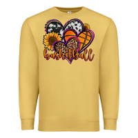 Antique Gold basketball hearts Premium Sweatshirt - Jasminsmagicworld